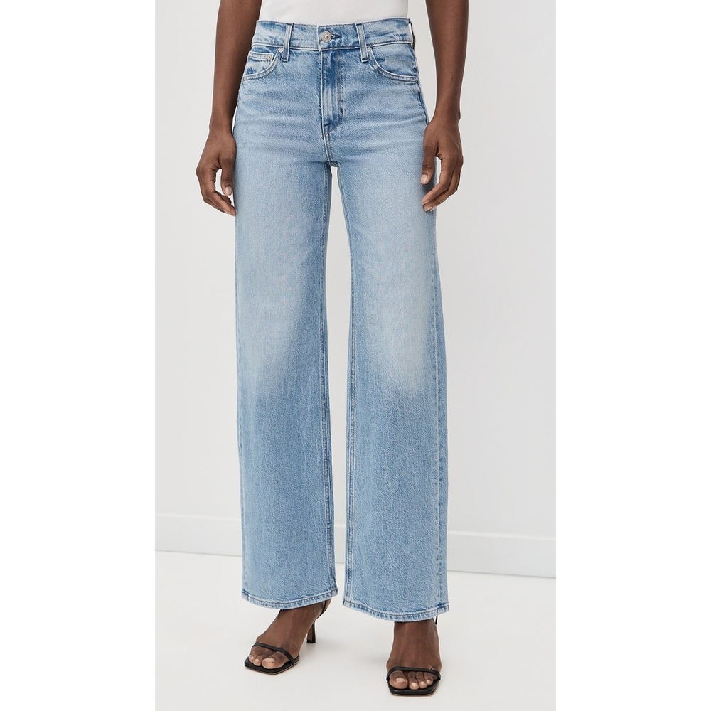 AYR The Secret Sauce Wide Leg Jeans Light Wash Blue Denim Size 29 Made in LA